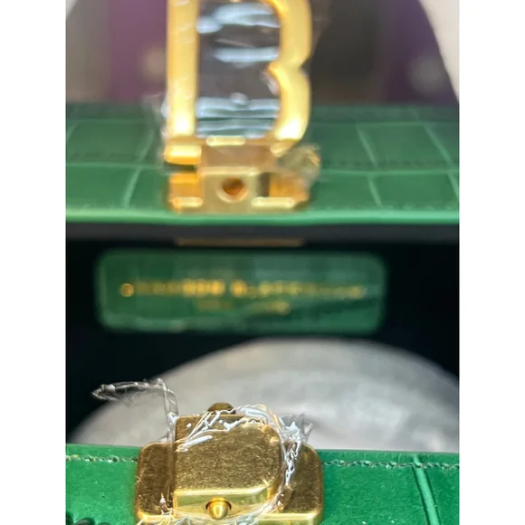 Brandon Blackwood Standard Kendrick Trunk in Forest Green Croc Embossed Leather - Picture 6 of 6